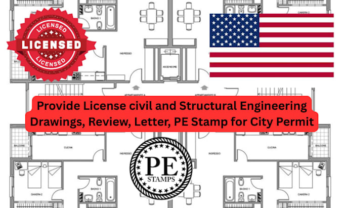 License architect and structural engineering pe stamp in ms mo mn by ...