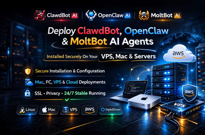 Bouw en installeer ai agent, clawdbot op vps server moltbot vps docker ...