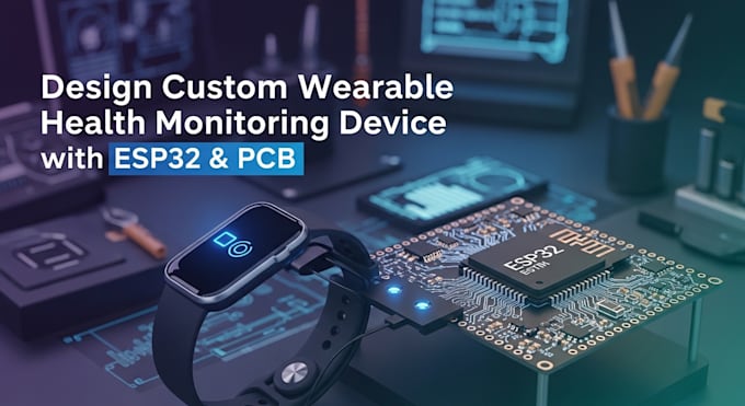 wearable health monitoring device design  esp32 and custom pcb