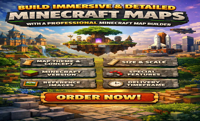 build immersive, detailed minecraft maps, with a professional minecraft builder