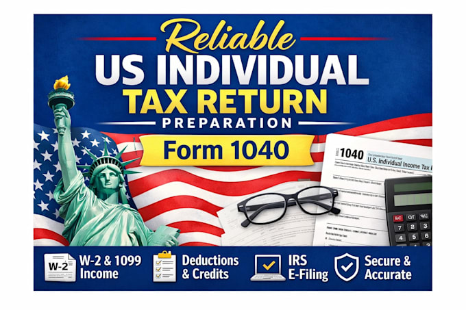 file US individual tax return form 1040 within 24hrs