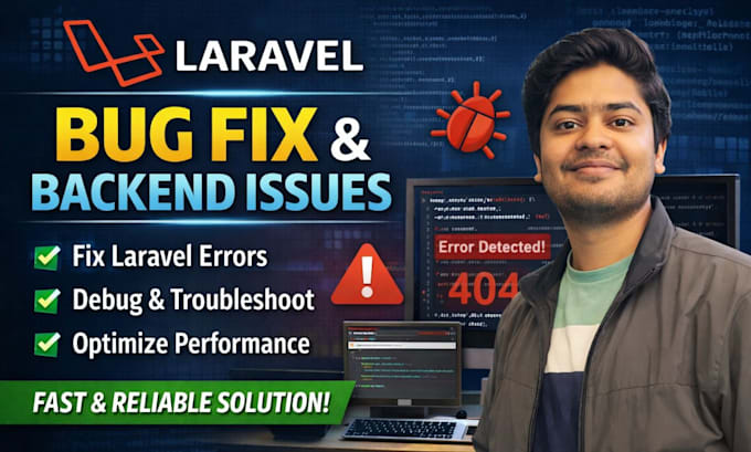 fix laravel bugs, errors, and backend issues professionally