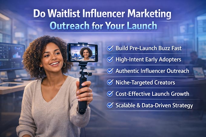 do waitlist influencer marketing outreach for your launch