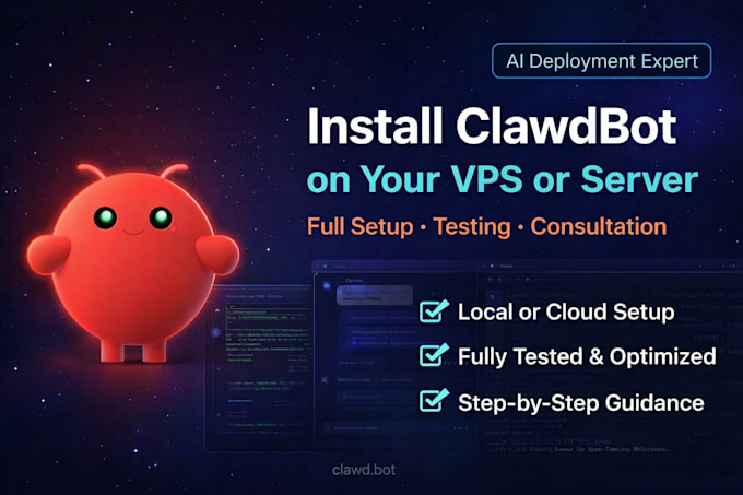 help you install clawdbot aka openclaw on your system, vps or any server