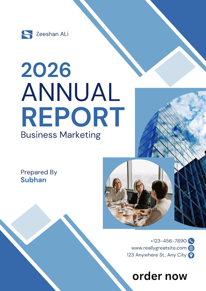 create modern business cover page design