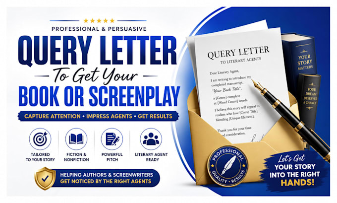 write a query letter to get your book or screenplay