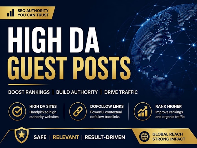 do high da guest post SEO backlink service