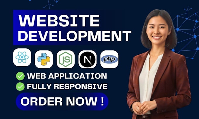 build react front end as expert full stack developer for website development
