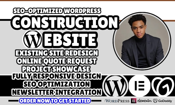 construction company website contractor website design construction landing page