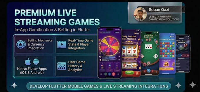 create game for your live streaming app in flutter