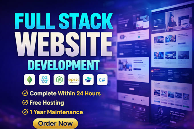 develop a professional full stack mern website within 24hr