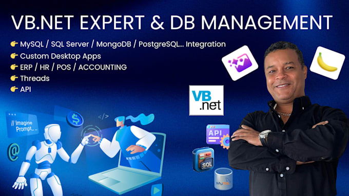 develop custom vb net desktop applications and db solutions