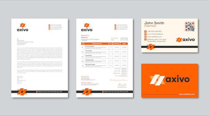 design corporate business stationery brand identity