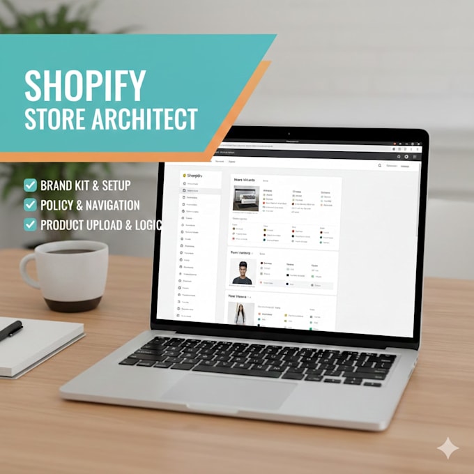 provide a professional shopify brand kit and store setup