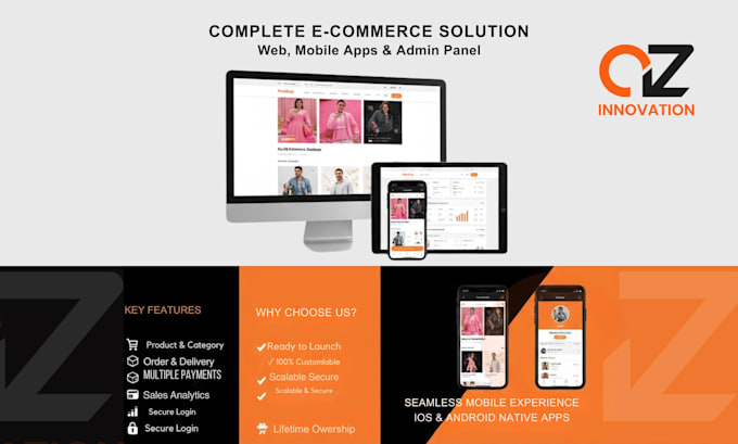 provide a full ecommerce solution with mobile apps