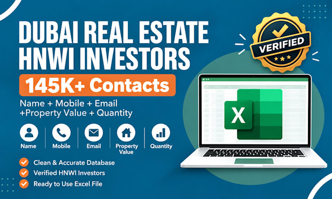 provide dubai real estate investors leads database