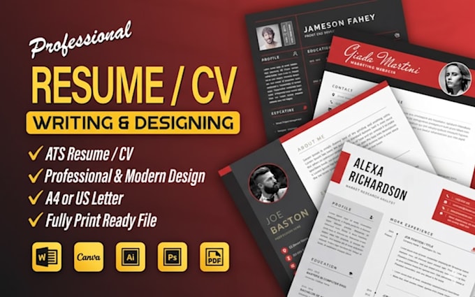 write your CV and resume