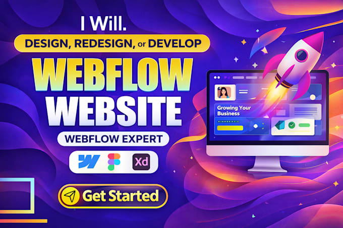 design, redesign, or develop webflow website, webflow expert, webflow website