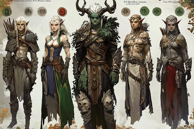 do game character art and concept art