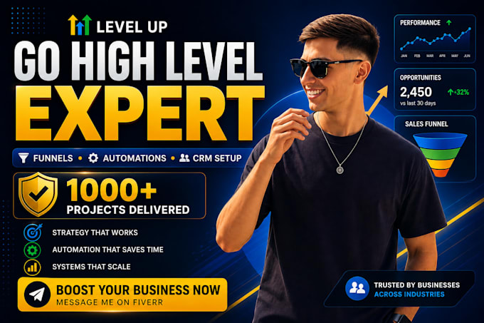 be your gohighlevel expert, ghl website and funnel, ghl landing page, automation