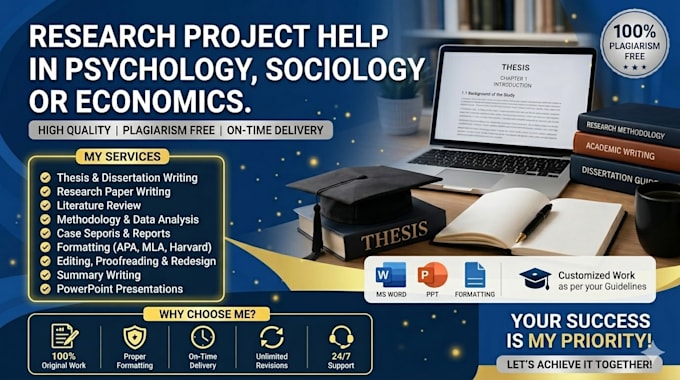 help in psychology, sociology, or economics research project
