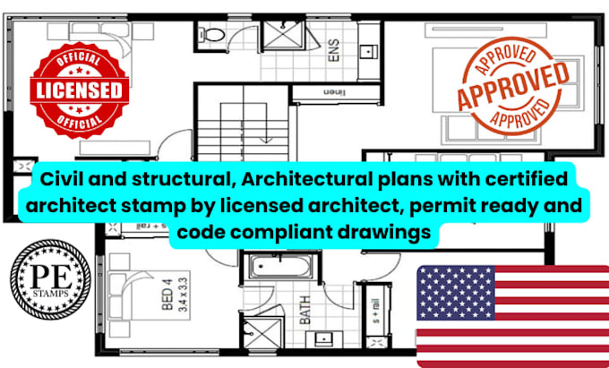 License architect structural engineering pe stamp by Frank8r494l | Fiverr