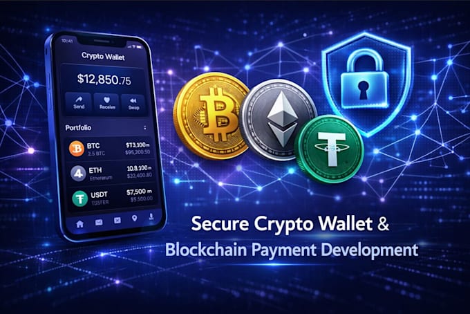develop crypto wallet app and blockchain payment integration solution