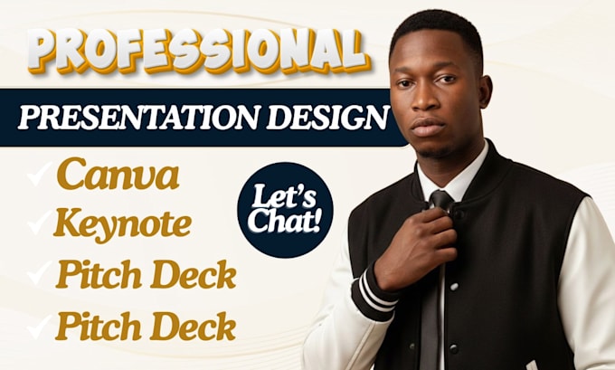 do powerpoint design, redesign, pitch deck design, keynote, canva presentation