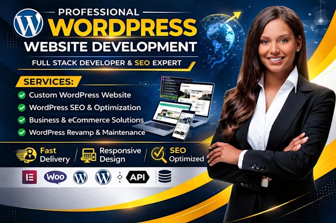 do wordpress website development, create website design as a wordpress developer