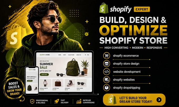 build shopify store design shopify expert shopify ecommerce website development