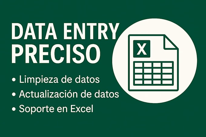 data entry and excel support