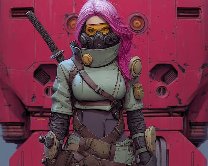 design unique alien and sci fi fantasy character art
