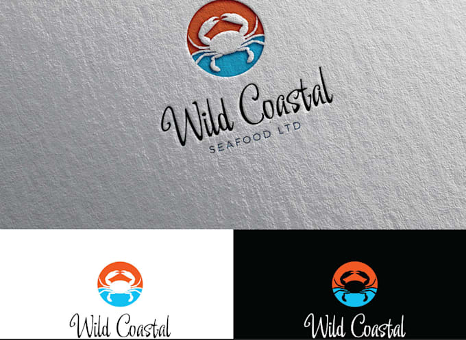 do modern high quality incredible seafood, salmon logo