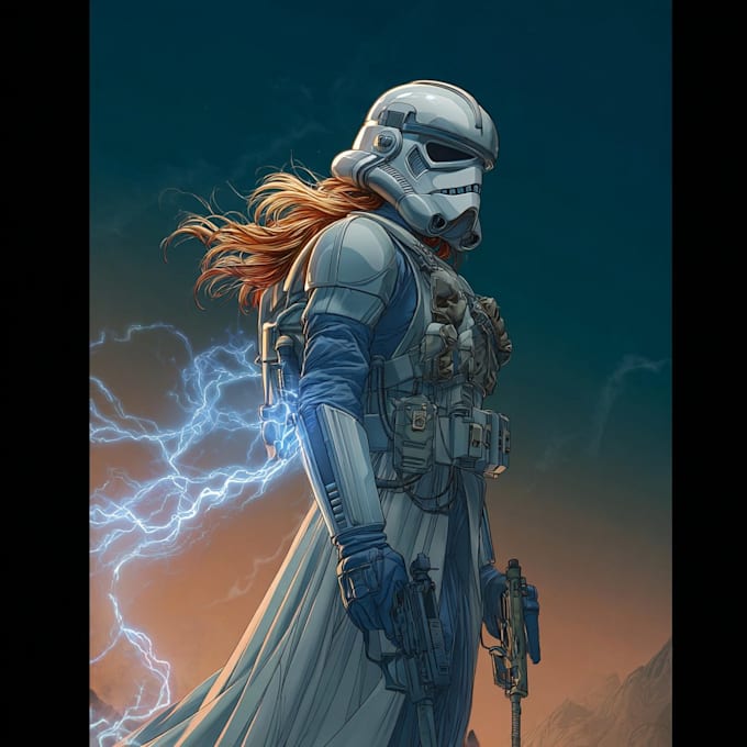 draw your star wars sci fi character art