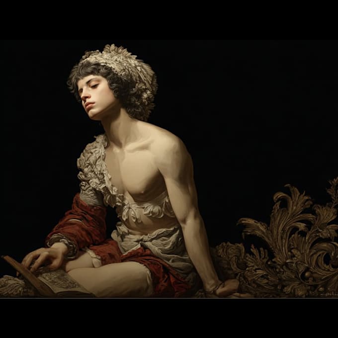 paint baroque inspired art in realism