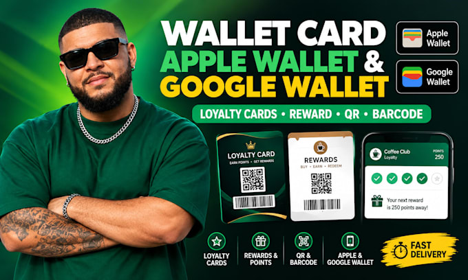 create wallet card apple wallet google wallet loyalty cards reward qr barcode