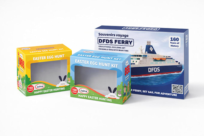 create professional toy and baby product packaging design