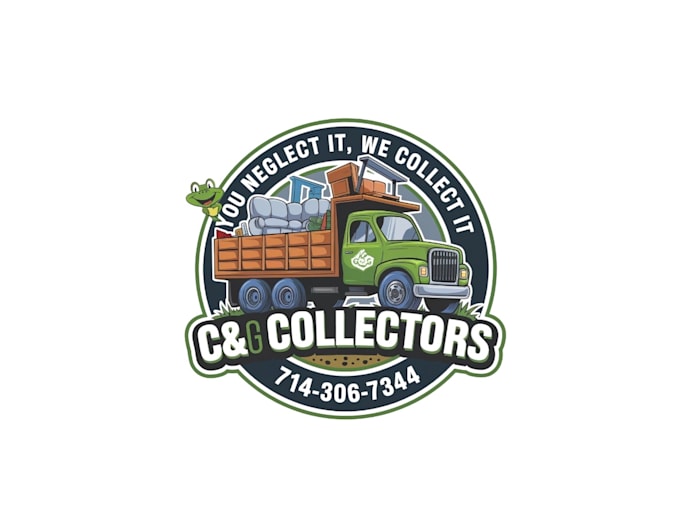 create creative and good looking dump truck logo design