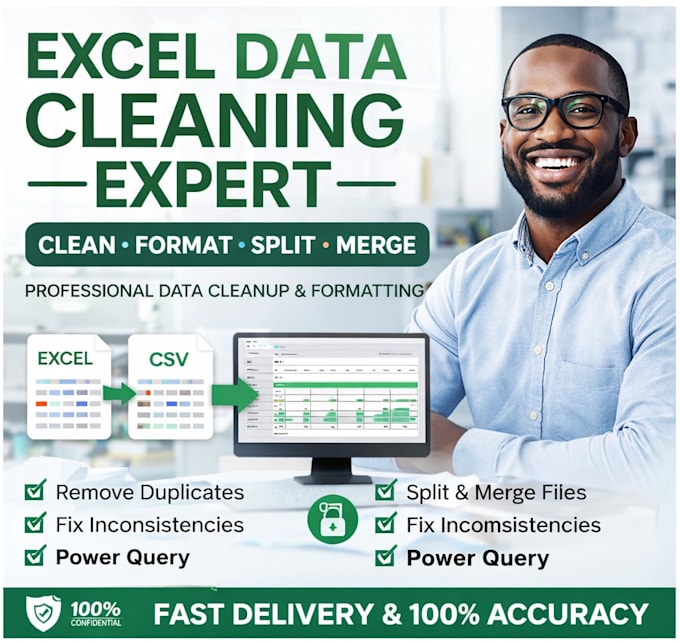 clean, split, and merge your excel data
