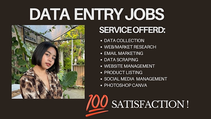 do something related to data entry and virtual assistant job