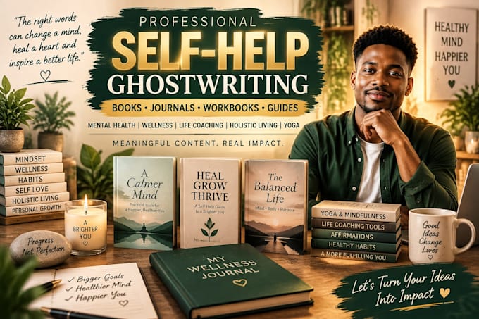 edit self help mental health wellness life coach holistic living ghostwrite yoga