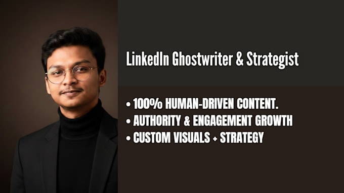 be your linkedin ghostwriter and content strategist