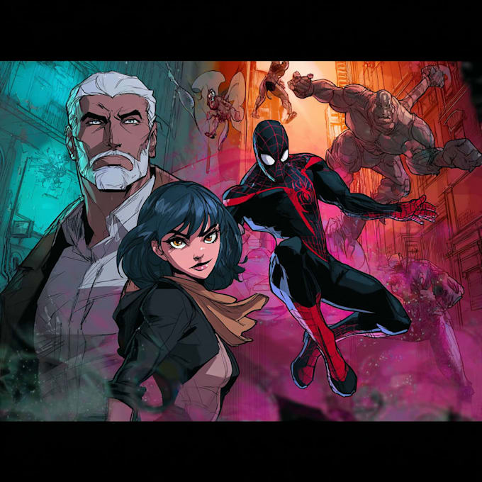 draw comic book illustration with comic illustrator