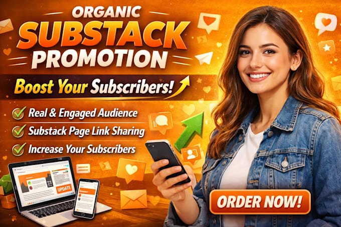 do organic substack promotion, substack page link  increase subscribers