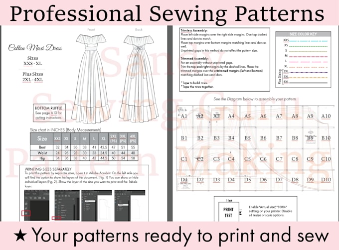 create and grade professional sewing patterns
