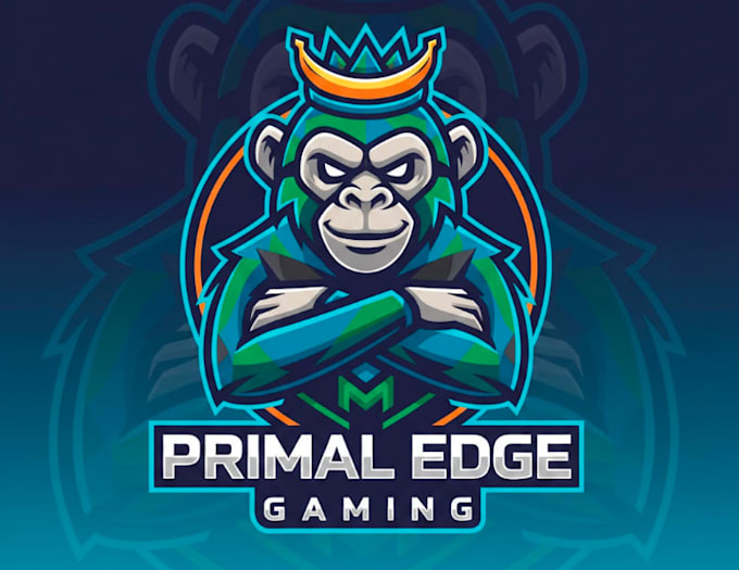 make modern monkey mascot or logo for your brand