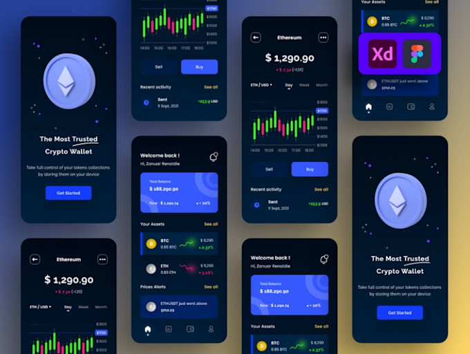 create stunning user friendly mobile app web app website design UI UX