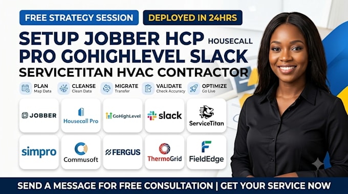 setup jobber hcp housecall pro gohighlevel slack servicetitan hvac contractor