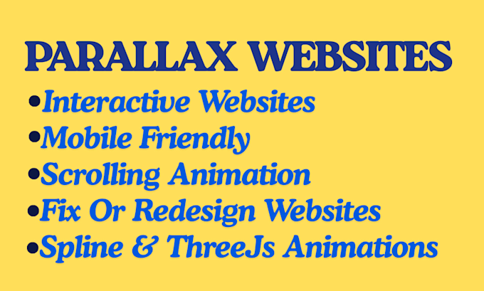 create a stunning interactive parallax scrolling websites with modern effects