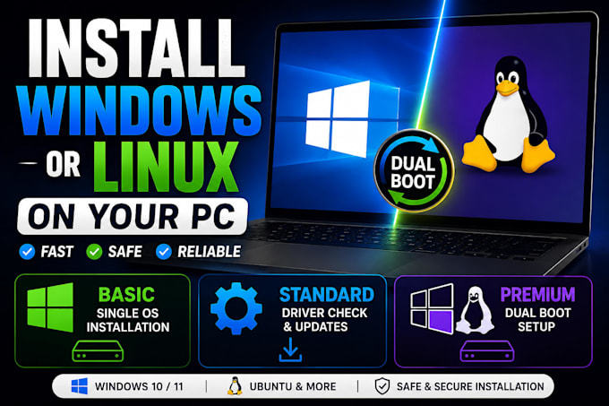 install windows or linux on your PC